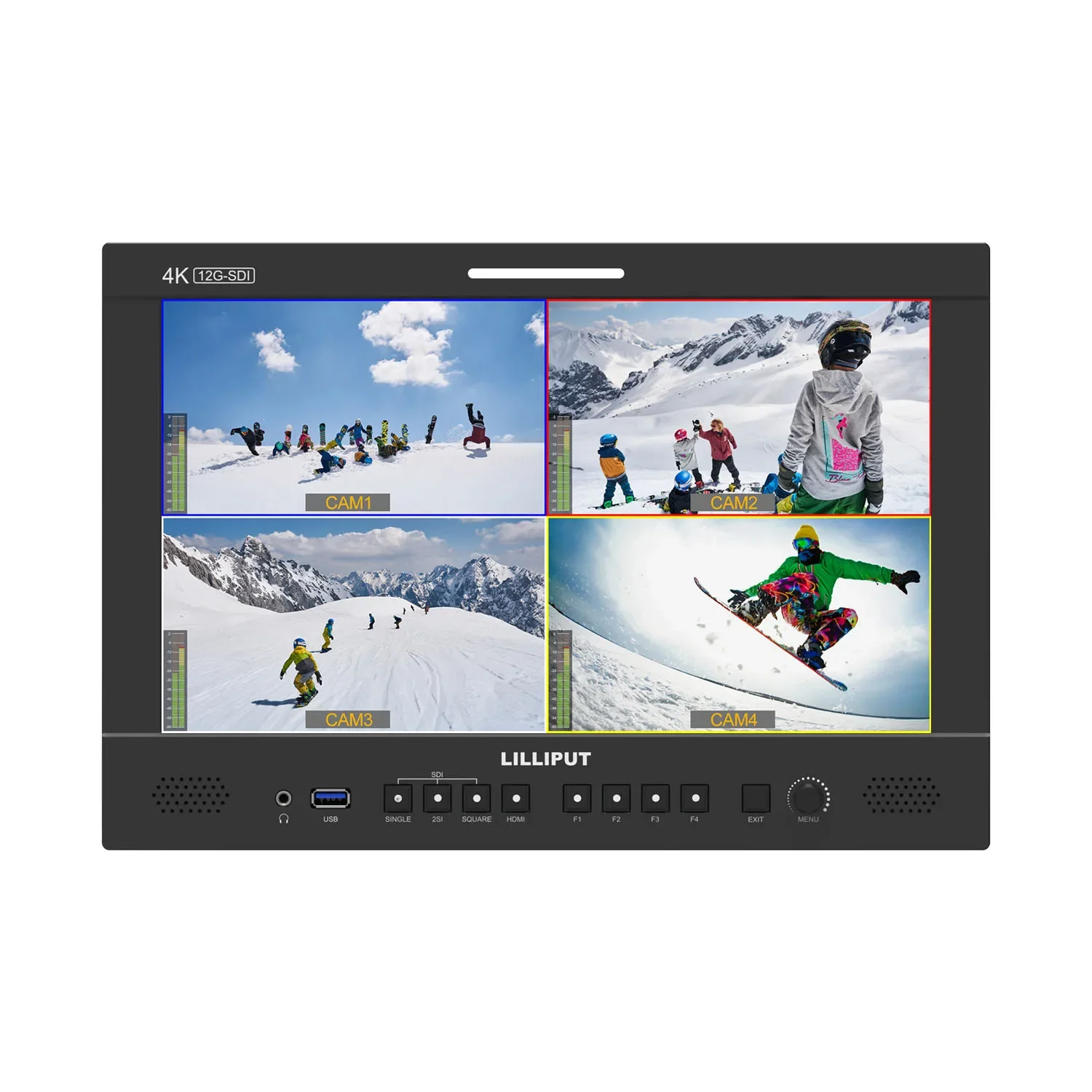 Lilliput Q13 12G-SDI 13.3" Broadcast Professional Studio Monitor Broadcast Monitor 3840 X 2160 4K HDMI Signal Remote Control App