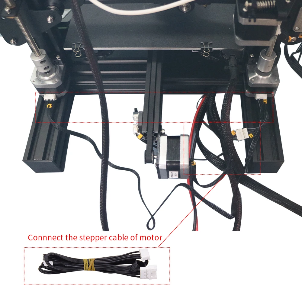 Kit Duplo da Elevação do Parafuso da Ligação da Linha Central z com Substituição do Motor Deslizante para Cr10 Cr10s Ender Ender Pro Ender v2 Impressora - Imagem 4