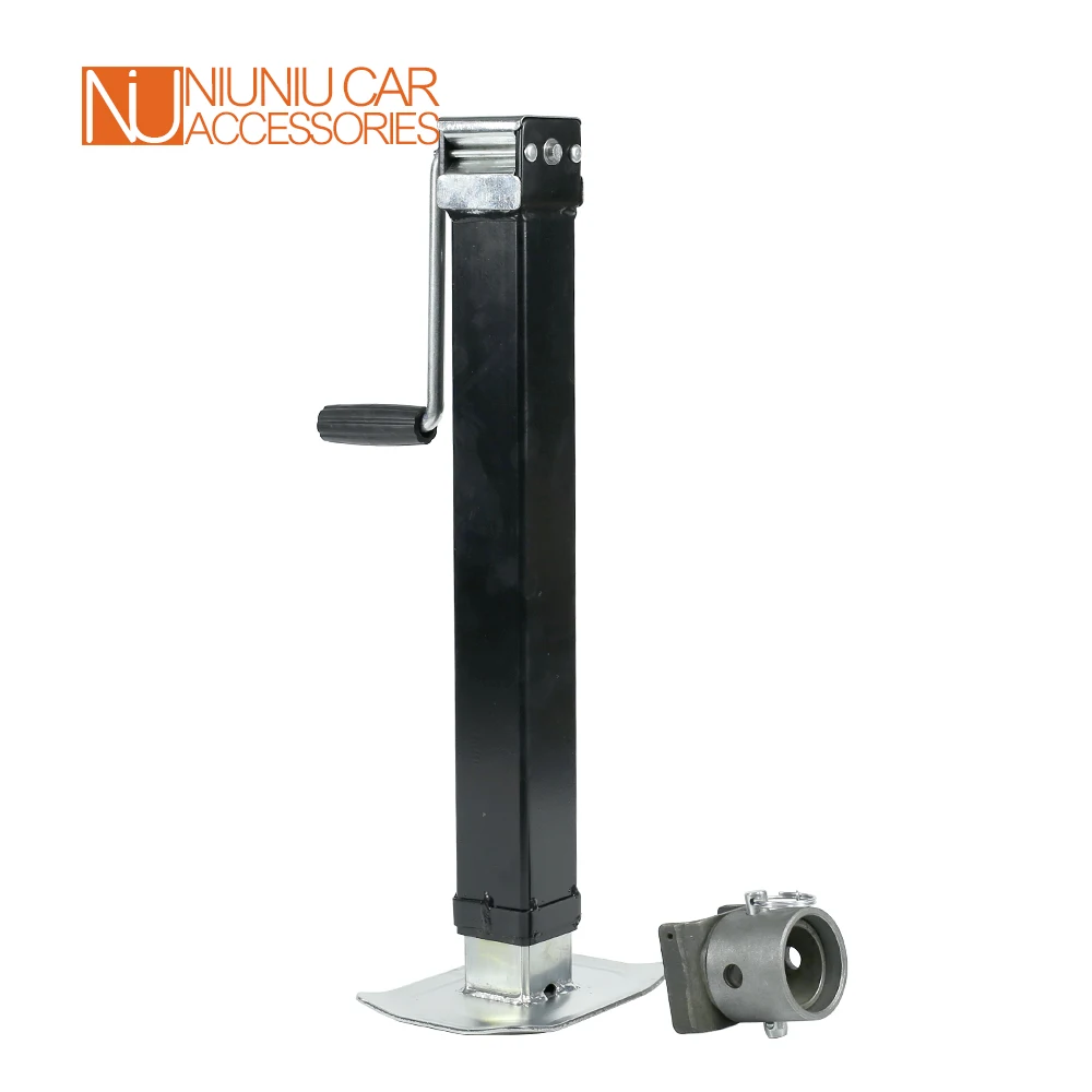 Heavy Duty CAP 1500 KG Side Wind Square Trailer Jack Removable Fixture Pipe Weld On Drop Leg Corner Steady Parts Accessories jack square smoke поднос l