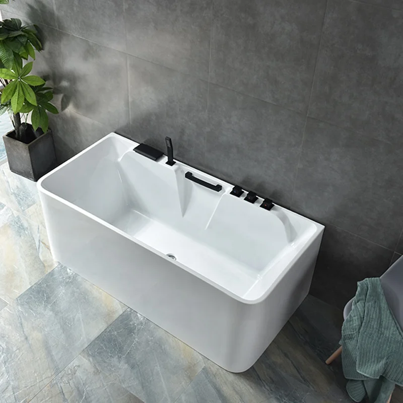 Freestanding Massage Bathtub Acrylic Freestanding Bath Tub Spa Whirlpool Massage Bath Tub