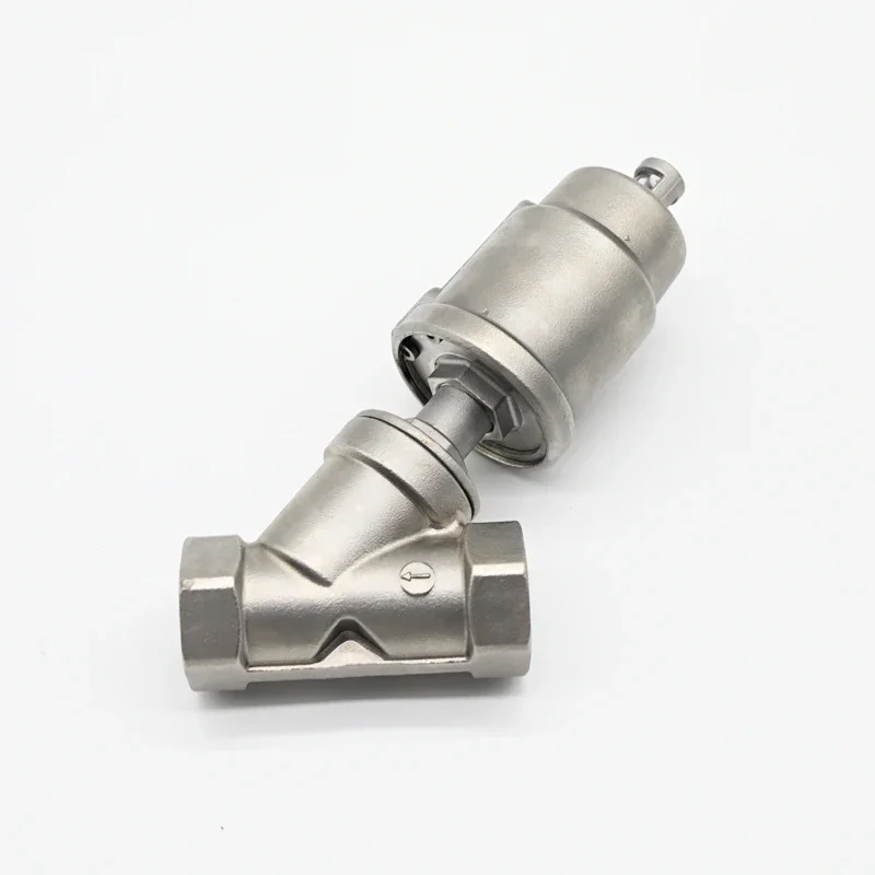 JTAIV Angle Seat Valve in stock Stainless steel head Pneumatic Thread Angle Seat Valve
