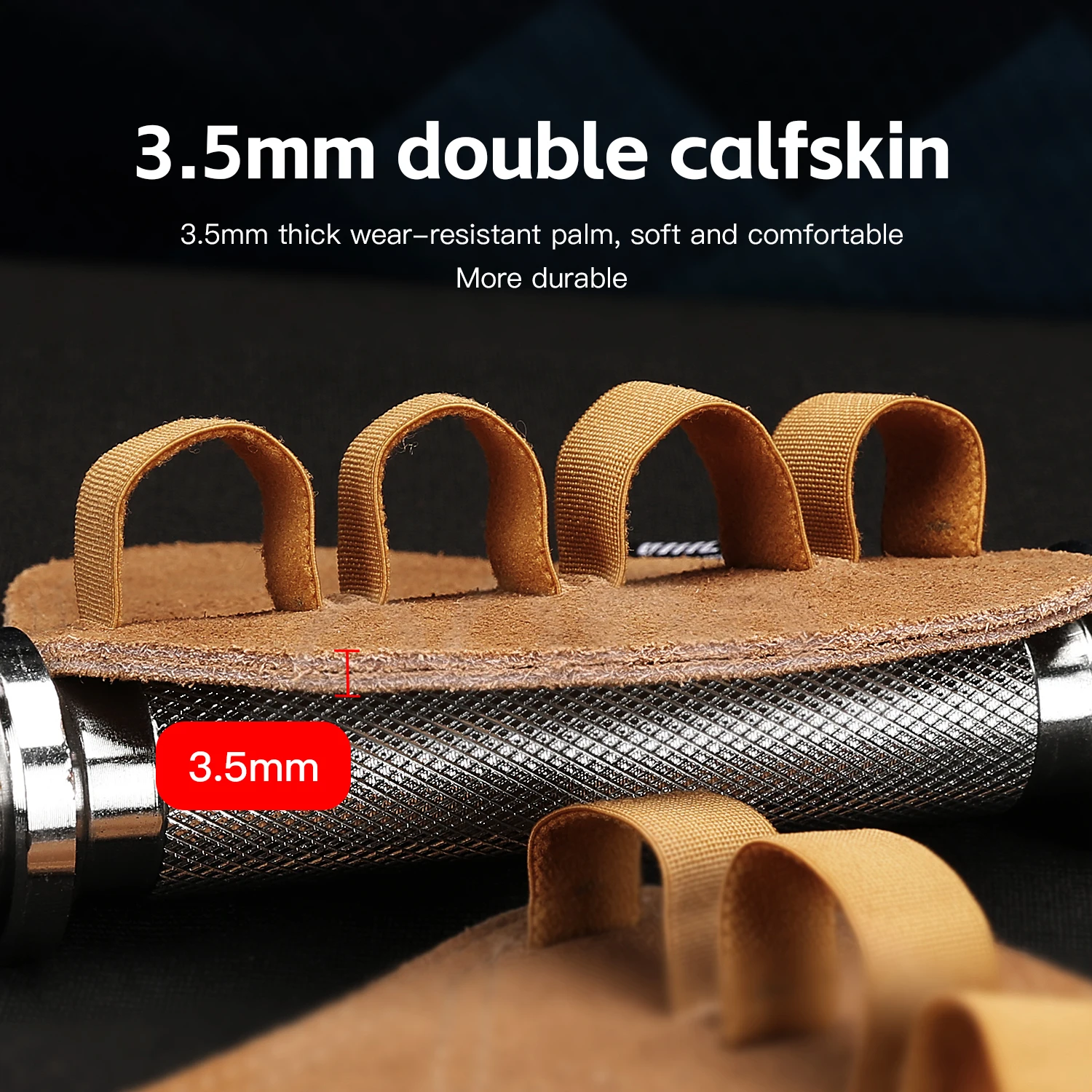 Leather Weight Lifting Training Gloves Palm Protection Women Men Fitness Sports Gymnastics Grips Pull Ups Weightlifting Workout