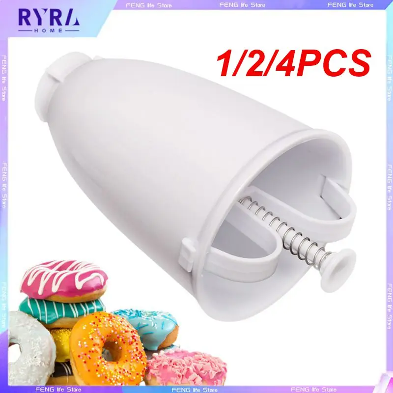 1/2/4Pcs Stampi Per Ciambelle Peso Donut Maker Dispenser Manuale Per Cialde In Plastica Fast Plastic Donut Maker Stampi Per Biscotti Rotondi Fai Da Te