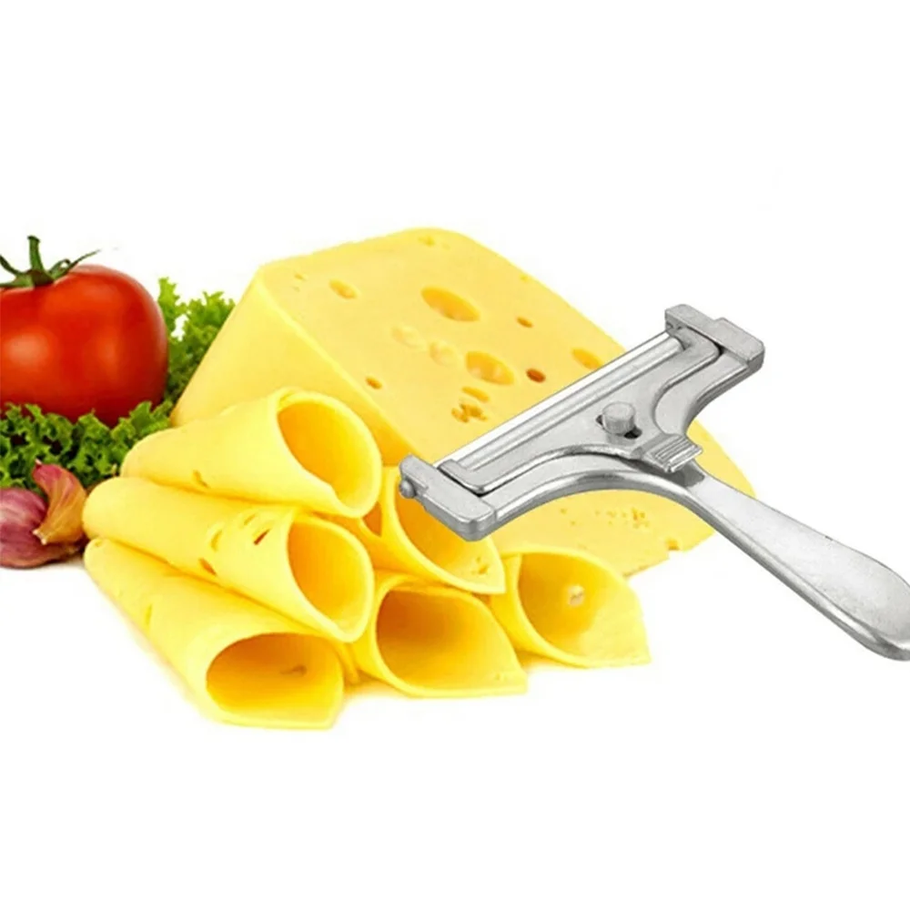 1 Pcs Home Kitchen Slicing Tool Cheese Butter Cutter Cheese Slicer Adjustable Grater Planer Aluminum Butter Nonstick food slicer