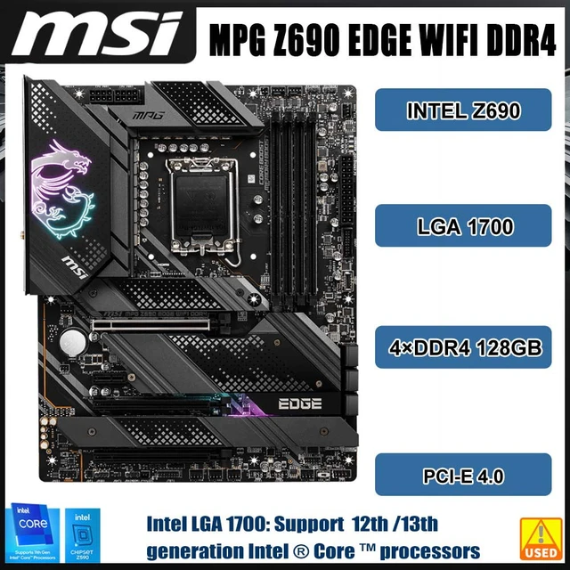 LGA 1700 Motherboard MSI MPG Z690 EDGE WIFI DDR4 Intel Z690 ...
