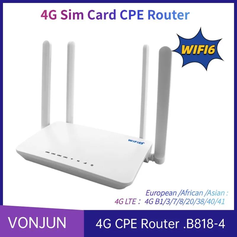 4G 와이파이 6 SIM 카드 라우터: 탁월한 연결성을 위한 필수품
