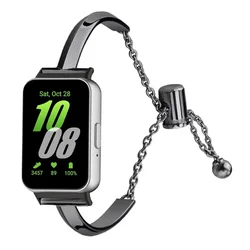 Luxury Stainless Steel Strap - Stylish Watch Band Accessory - Galacy Watch fit3 (Black)