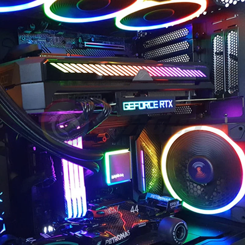 グラフィックスカードサイドパネル RGB RTX AMD GeForce GPU