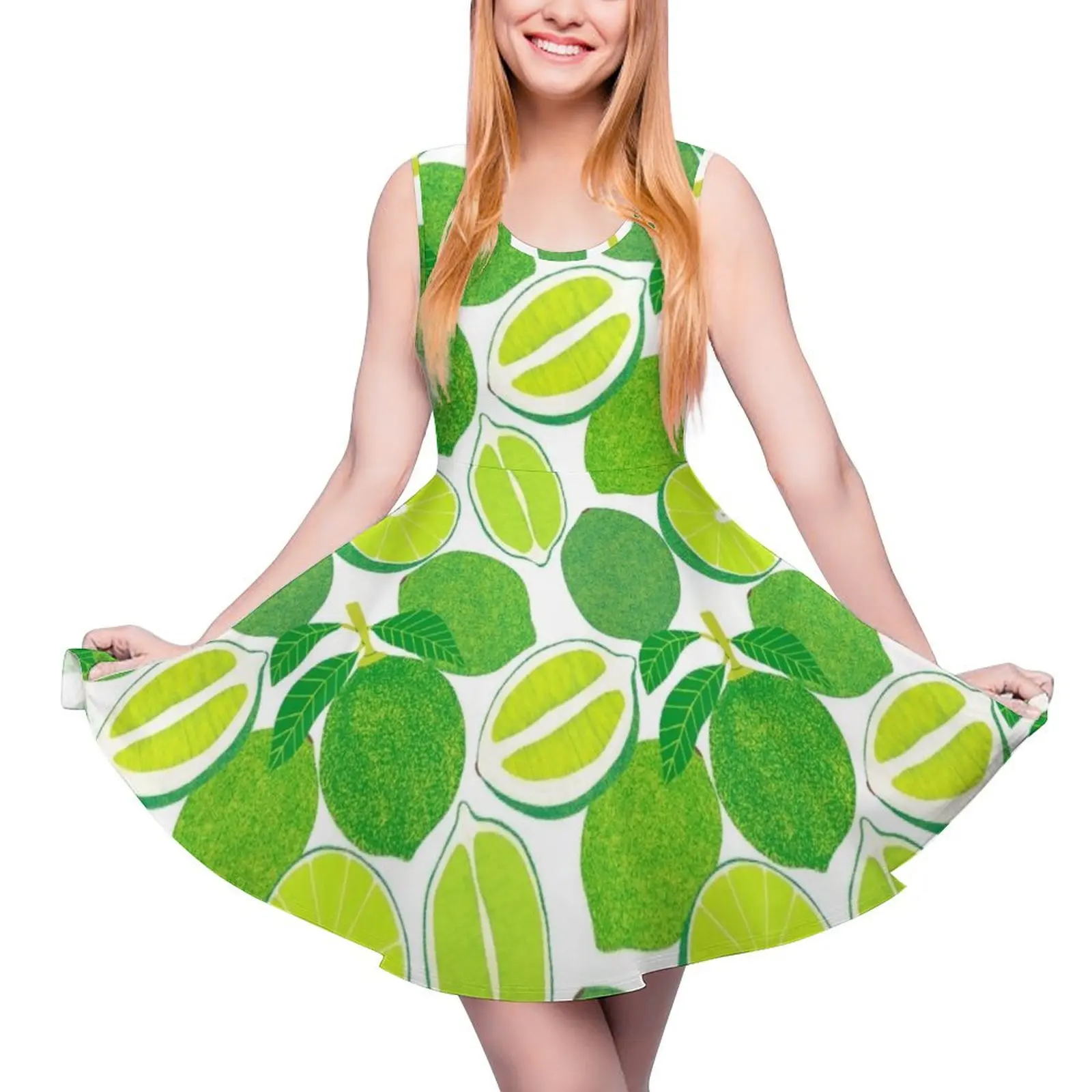 Lime Harvest Sleeveless Dress dress for women summer elegant womens dresses sale