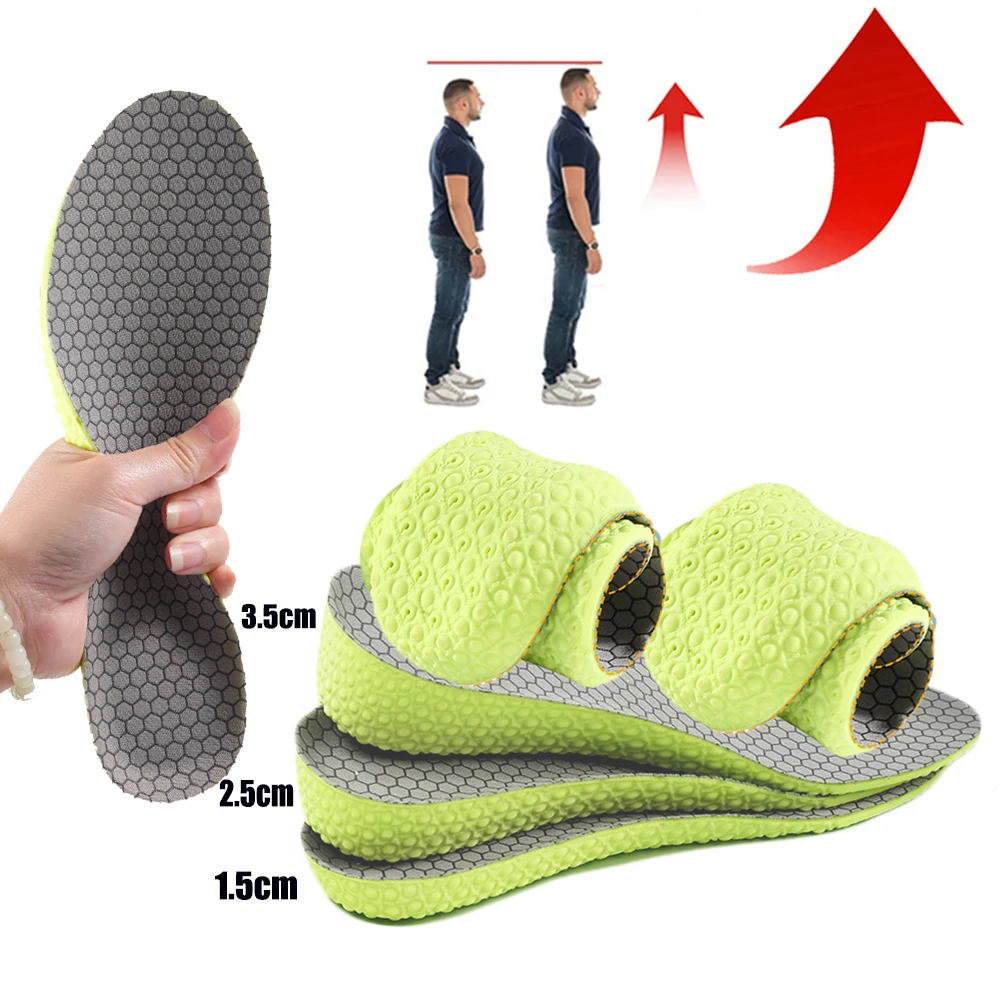 

Height Increase Insoles for Men Women Shoes Flat Feet Arch Support Orthopedic Insole Wormwood Deodorant Heel Lift Sports Cushion