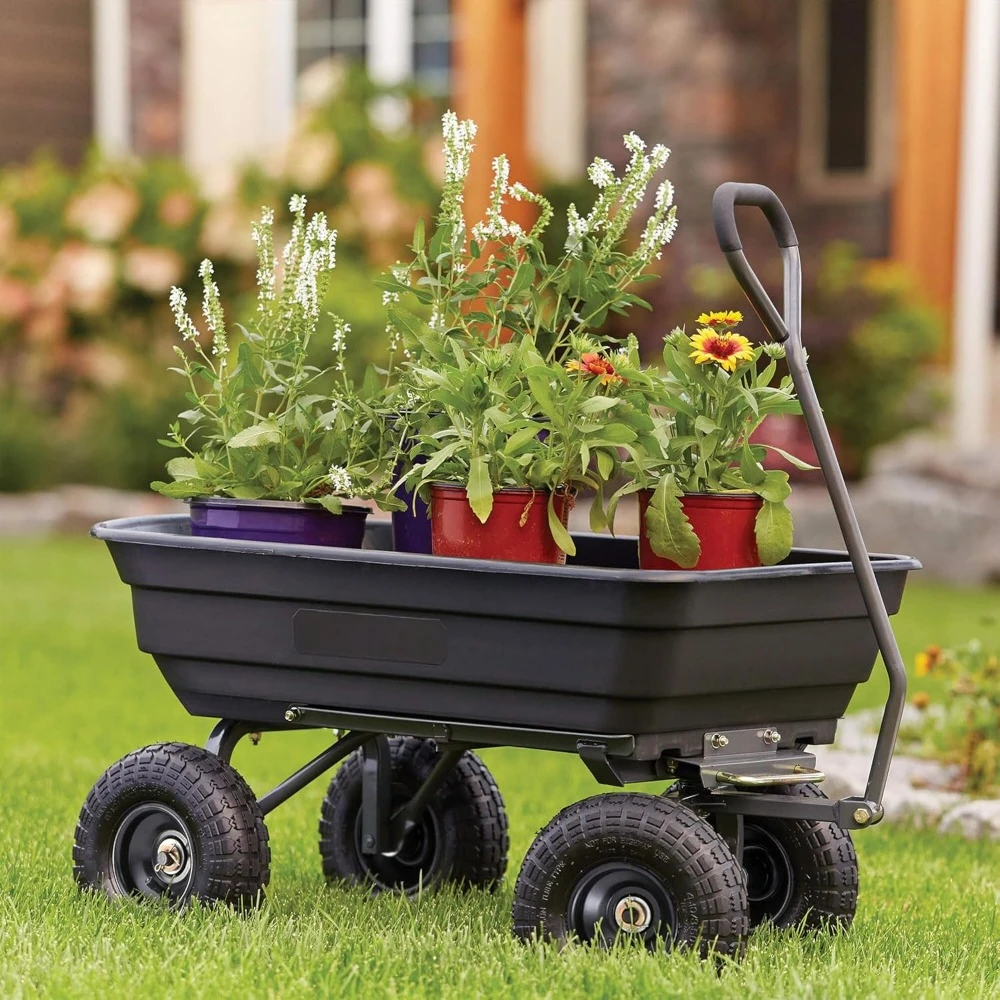 Carts Utility Cart with Steel Frame, 600 Pound Capacity, and 10 Inch Tires 2