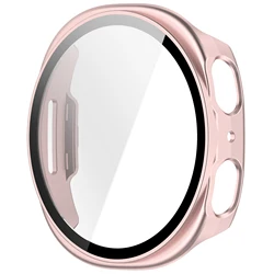 Premium Tempered Glass Screen Protector and Case for Galaxy 8Classic 46mm (Matte Pink)