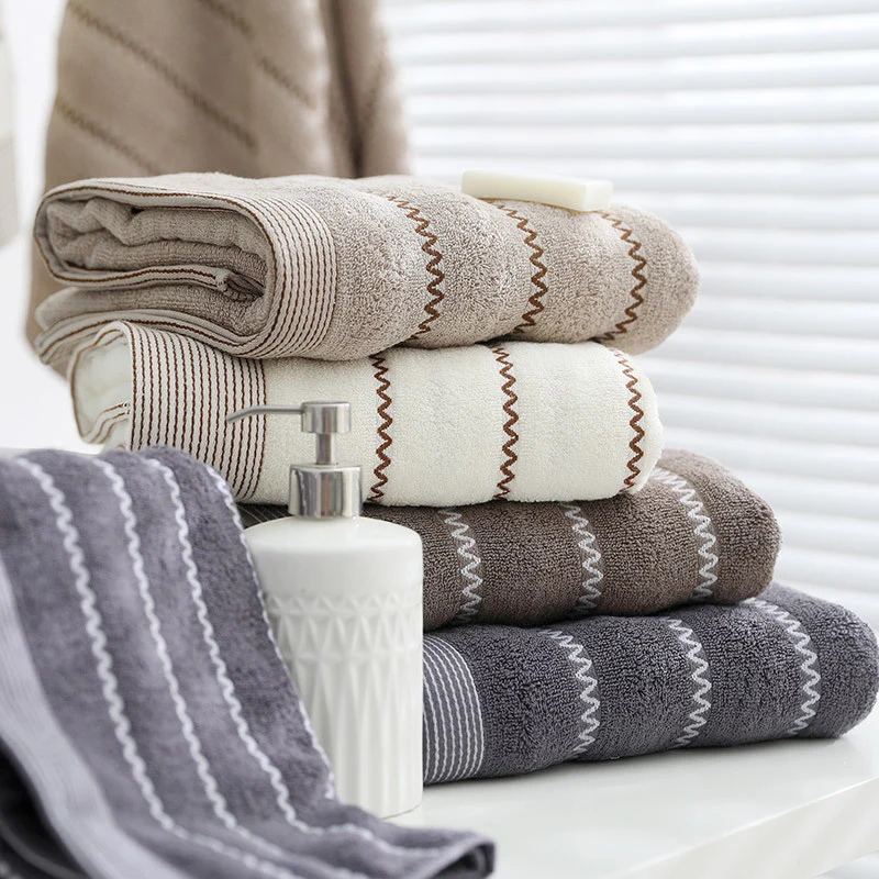 Household pure cotton towel quick drying soft absorbent thickened Adult Absorbent Bath Towel Couple's Large Towels bath towels cotton towel