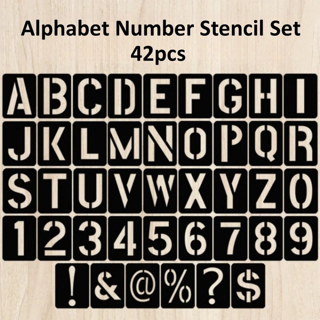 Alphabet Number Letter Stencil, Alphabet Stencils Painting