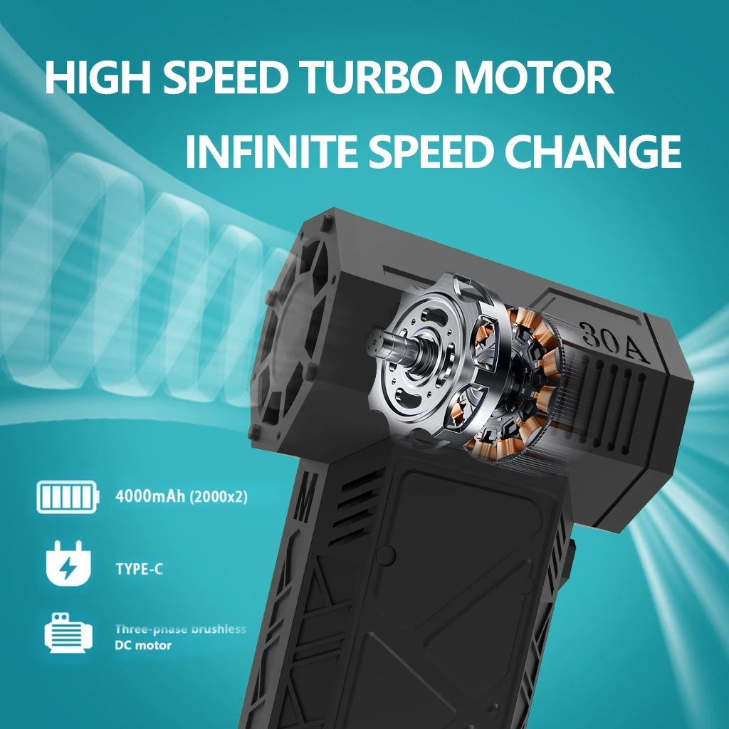 JANGKLIF130000RPM Wind Speed  Turbo Jet Fan Turbo Fan Powerful Air Blower Industrial Duct Fan Brushless Motor Car Electric Dryer 6