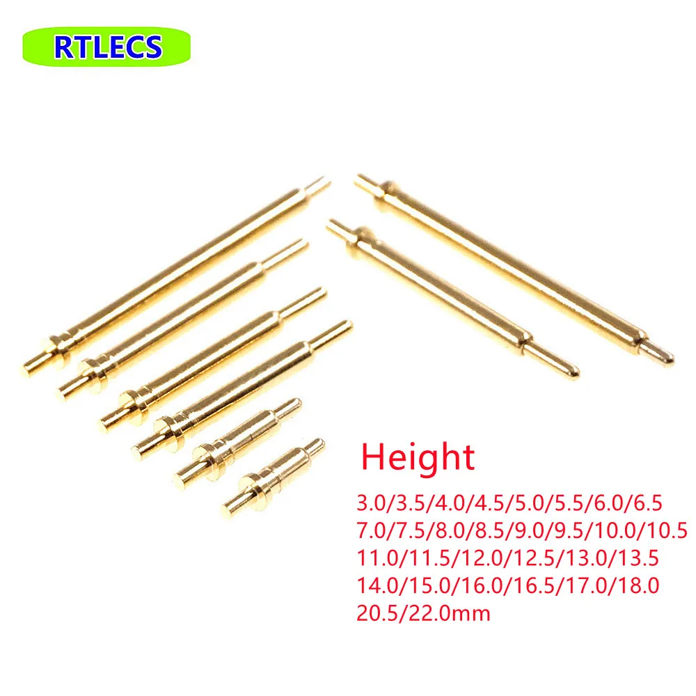 Wire Connector Terminals Wire Connector Electrical Connectors Electrical Connector Cable Connector Pcb Connector 10pcs Spring Loaded Pogo Pin Connector through Holes PCB Height 3 4 5 6 7 8 9 10 11 12 13 14 15 16 18 20.5 mm Flange Single 1A