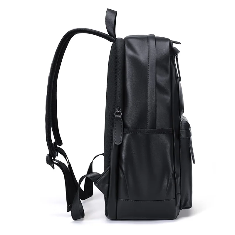 GOLF Men Backpack Bag Leather Business Backpack Laptop 15 6 inch Elegant Black Waterproof Back Pack Bags with Multi Compartments 3