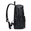 GOLF Men Backpack Bag Leather Business Backpack Laptop 15 6 inch Elegant Black Waterproof Back Pack Bags with Multi Compartments 3