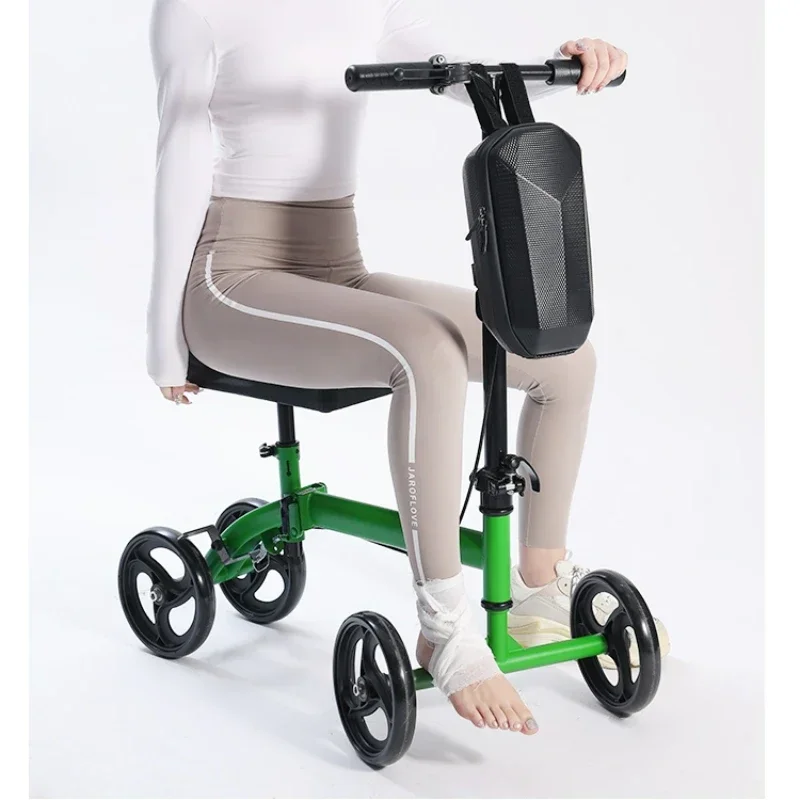 Single-Leg Driving Crutch Walker - Quick Disassembly Foot Fracture Aid, Dual-Purpose Leg Support for Disabled Mobility 4