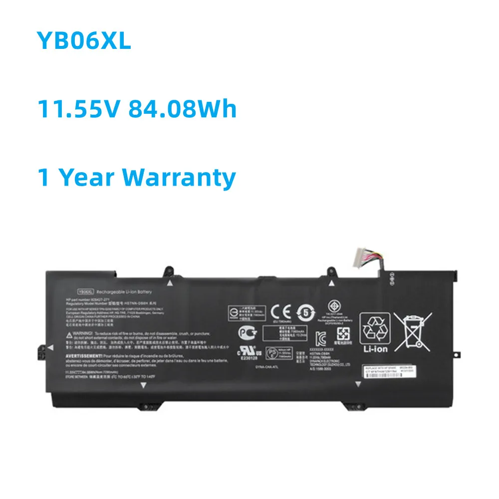 

YB06XL 928427-271 HSTNN-DB8H HSTNN-DB8V 11.55V 84.08Wh Laptop Battery For HP Spectre X360 15-CH000NO CH004NB CH011DX CH006NG