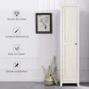 Tall Storage Cabinet Free Standing Floor Storage Tower with Four Shelves and Single Door, for Living Room, Bathroom 4