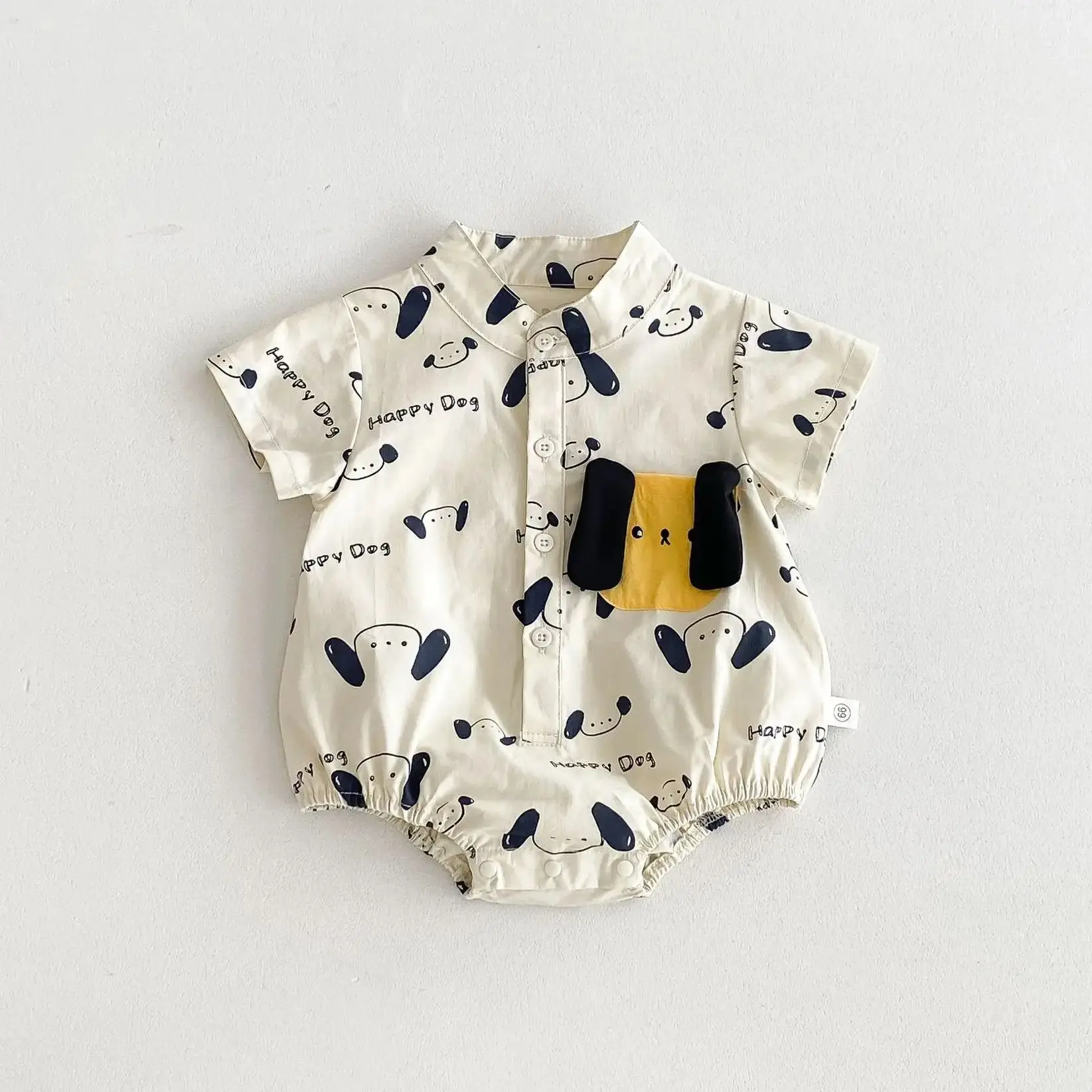 Cute Cartoon Doggy Baby Bodysuits One Piece Romper