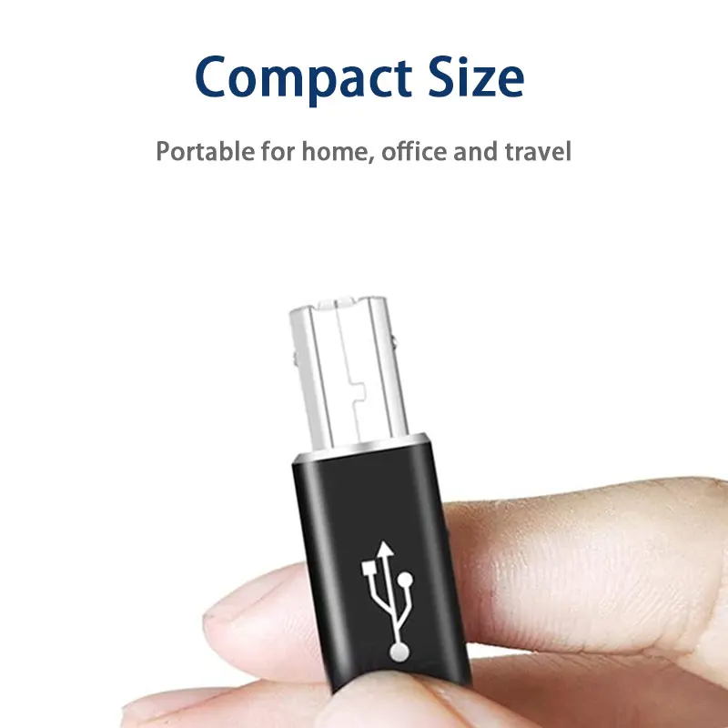 USB B to USB C 어댑터, USB-C 암 to 프린터 수 컨버터, USB 타입 C to MIDI USB B 커넥터, 프린터용 데이터 동기화 지원