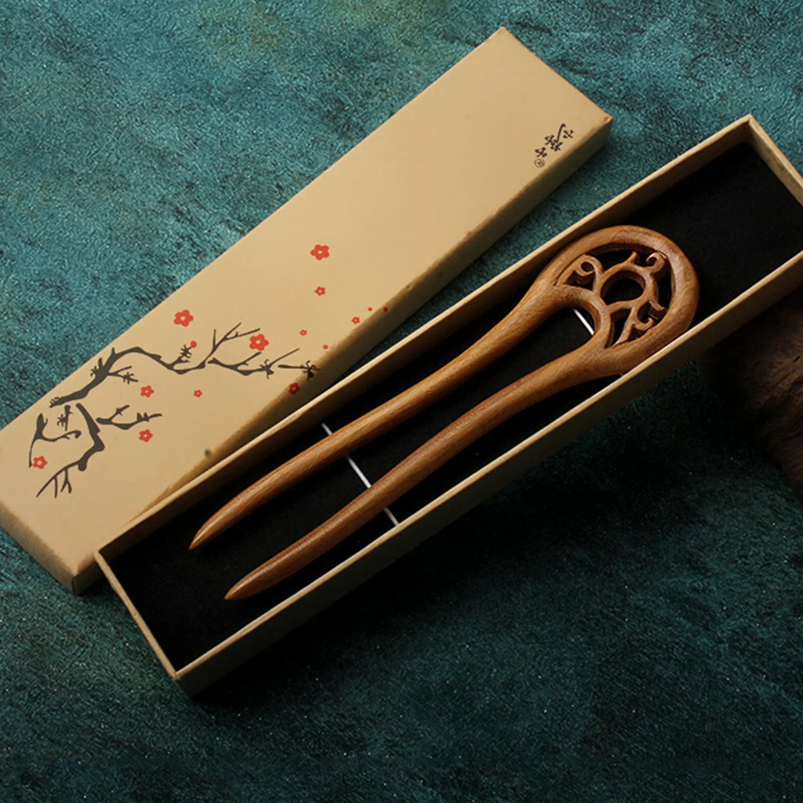 

Retro U-shape Chinese Hair Chopsticks Sandalwood Double Forks Hair Accessories for Hair DIY Accessory Hair Styling