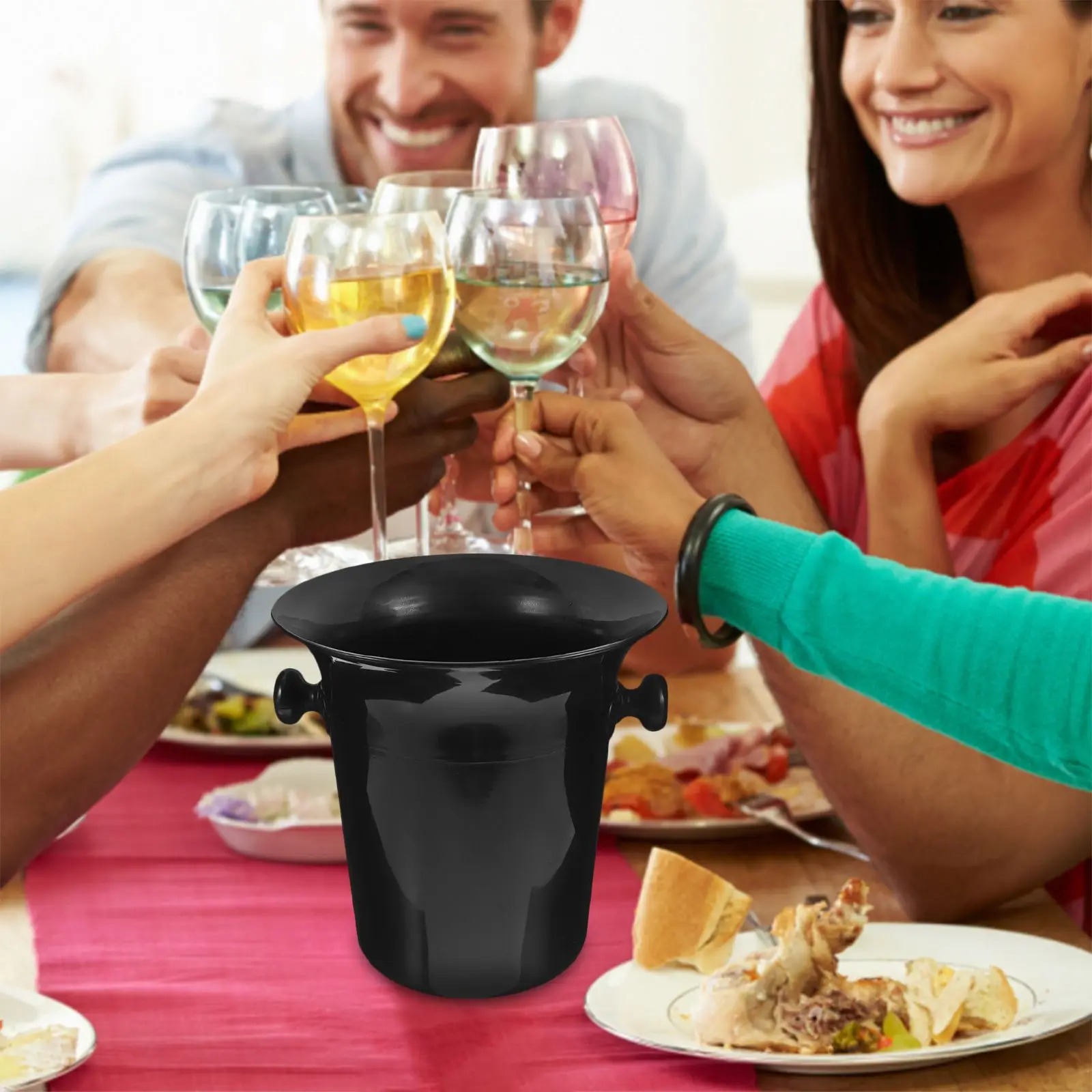 4 Pcs Spit Barrel Wine Spittoons Dual Ears Spitting Barrels Creative Tasting Western Dump Buckets Ice Drinks