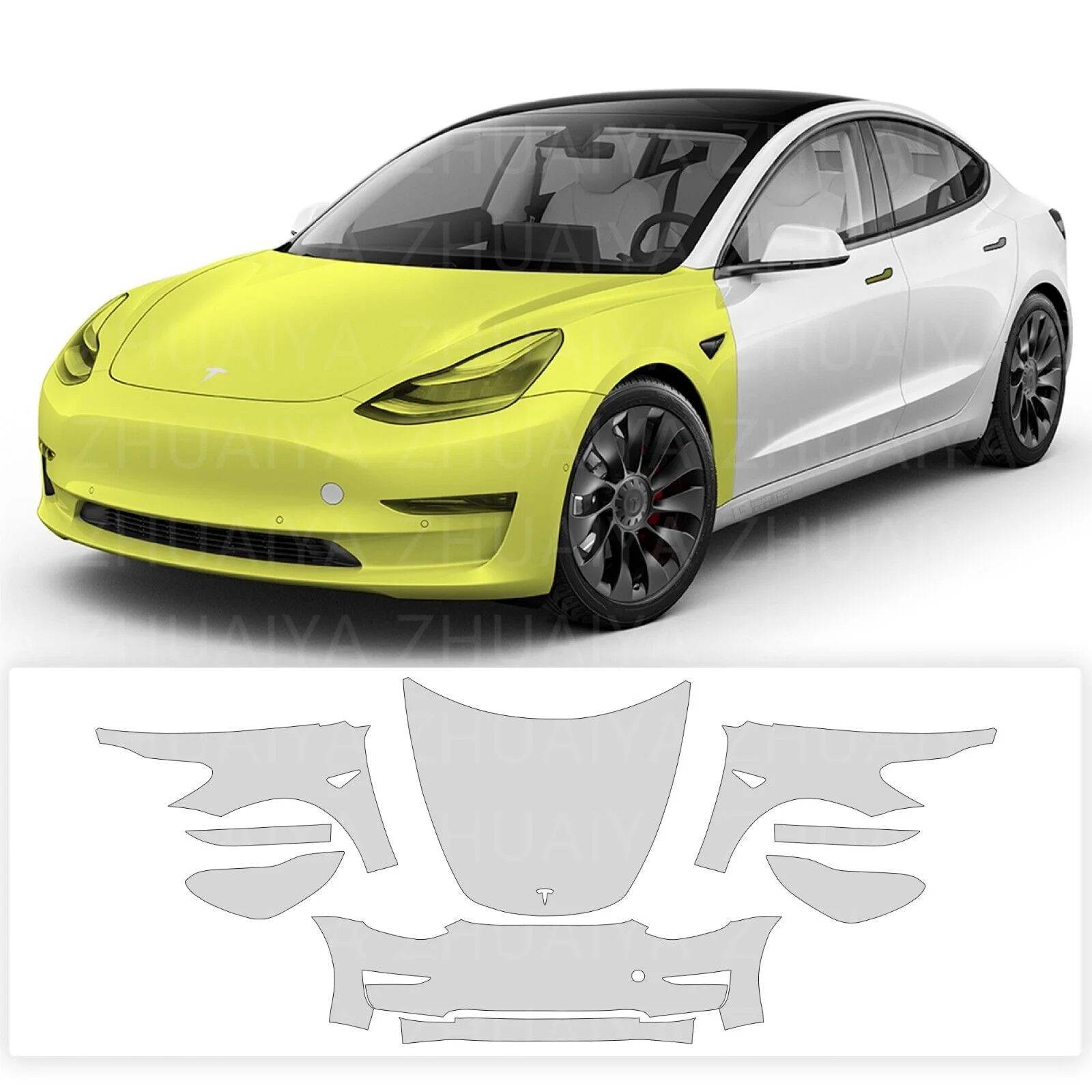 7.5thick Pre Cut Paint Car Auto Protection Film Clear Bra Tpu Ppf Decal