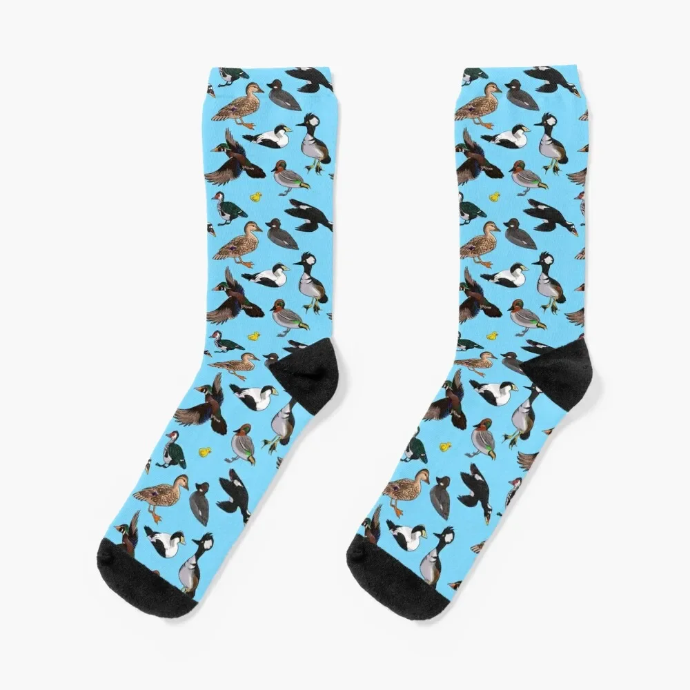 

Wild Ducks Socks kawaii cotton Rugby floral Socks Men's Women's