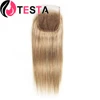4X4 Lace Closure Straight Human Hair Free Part Transprent Lace Closure Pre Plucked Natural Color Body Wave Remy Hair Swiss Lace 5