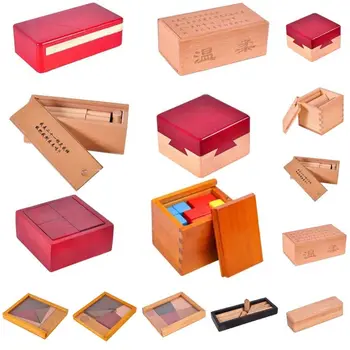Unlock Wooden Brain Teaser Puzzle Luban Lock Brain Teaser IQ Puzzle Mind Brain Teaser Wooden Opening Puzzle Box 1