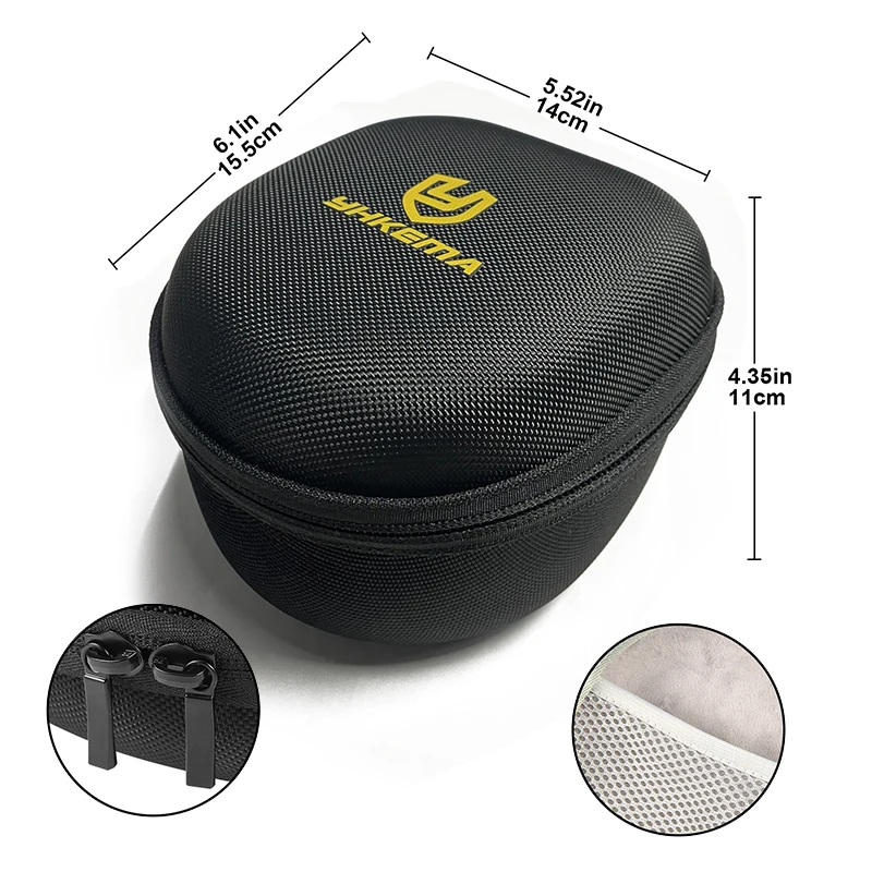 YHKEMA T Hartkörper-Aufbewahrungskoffer für taktisches Headset / leichter Headset-Koffer / tragbarer Koffer für elektronische Schieß-Ohrenschützer – Detail 6
