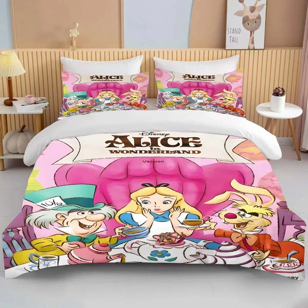 Alice in Wonderland Bedding Set Cartoon Baby Pieces Set Bed Set