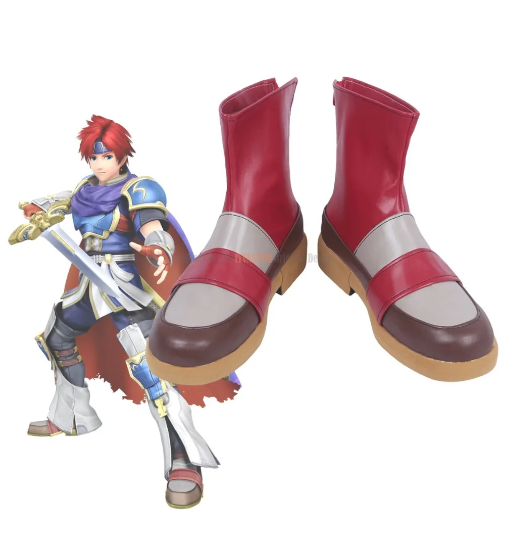 Обувь Roy Cosplay с эмблемой огня обувь для косплея красная изготовленная на заказ