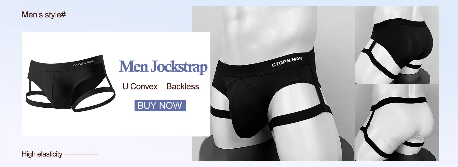 Shiny latex underpants for men - skin-tight cuddly