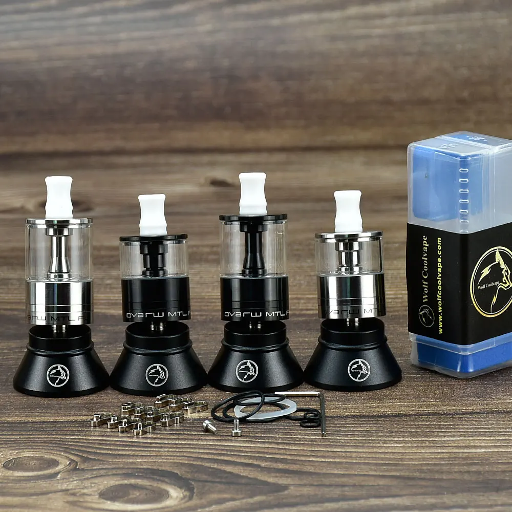 

Dvarw MTL FL RTA 24mm Single Coil Rebuildable Tank Vape rta Atomizer tank 24mm mtl vape 3.5ml / 6.0ml 24mm 316ss glass Atomizer