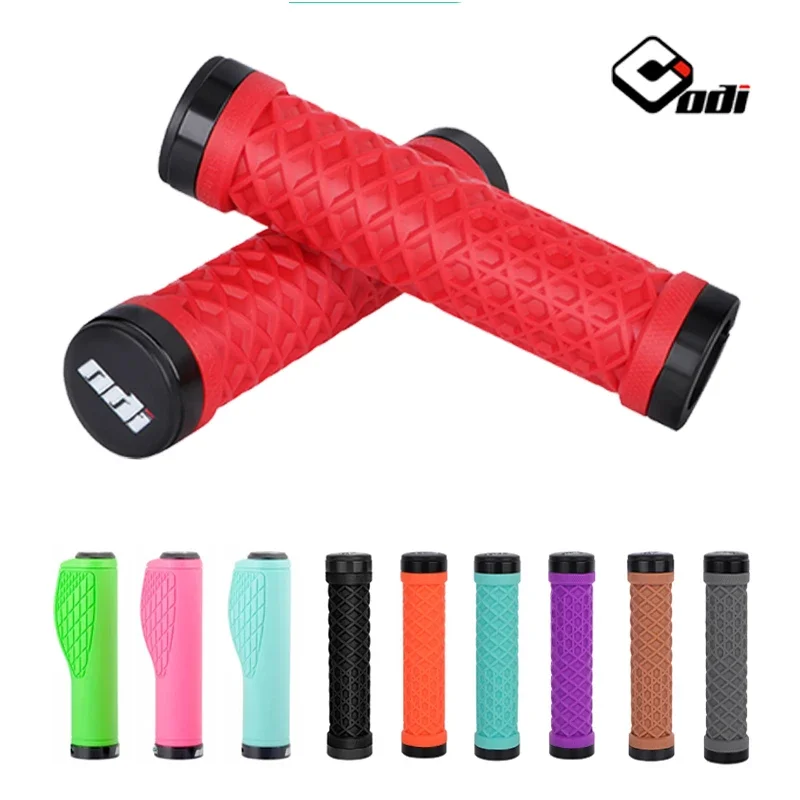 

ODI Bicycle Grips Lock Ring Durable Non-Slip Soft Rubber MTB/XC/AM/DH Handlebar Grip Bike With Locking End Bike Accessories