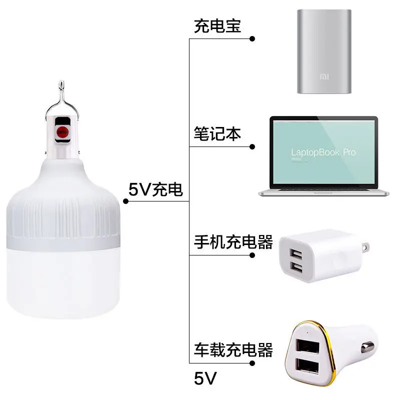 Camping Light Rechargeable Bulb Portable Camping Equipment Light Outdoor Lighting Tent Fishing Lantern Emergency Led Home camping light,portable lanterns,camping lamp,camping lantern