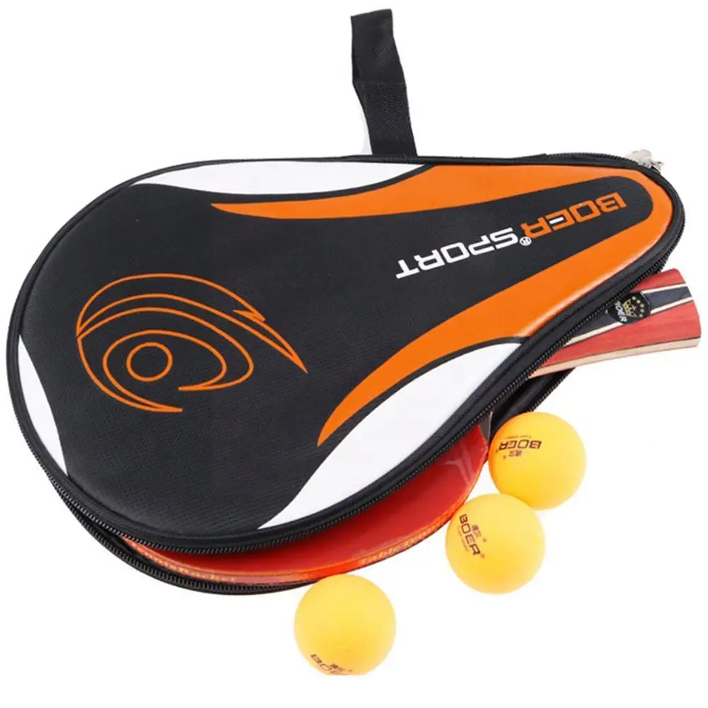 Raquette de tennis de table portable, housse de raquette de tennis de table, sac de sport, sac de balle de gourde, E3O5
