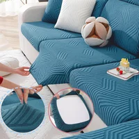 Super Stretch Jacquard Sofa Cushion Cover Office Living Room Hotel Sofa Decoration Machine Washable Furniture Protective Covers 1