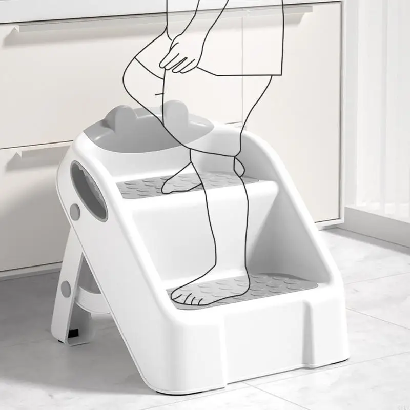 090A 2 Step Stool for Bathroom and Toilet Potty Training Kids Step Stool Baby Ladder Helper Toddler Stepping