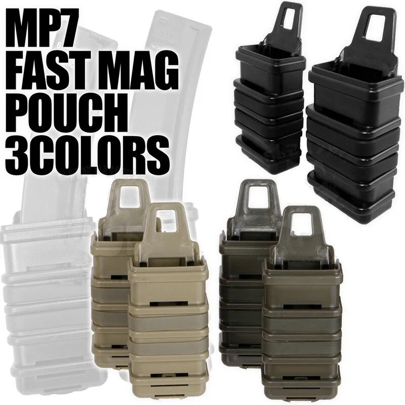 

Airsoft Tactical Molle System MP7 FAST Magazine Holster Set Military CS Warmage Hunting Accessories FastMag Magazine Pouch