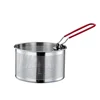 304 Stainless Steel Fried Mesh Kitchen Fry Basket Cooking Basket Fry Pan Oil Pan Strainer Noodle Spoon Colander French Fries 5