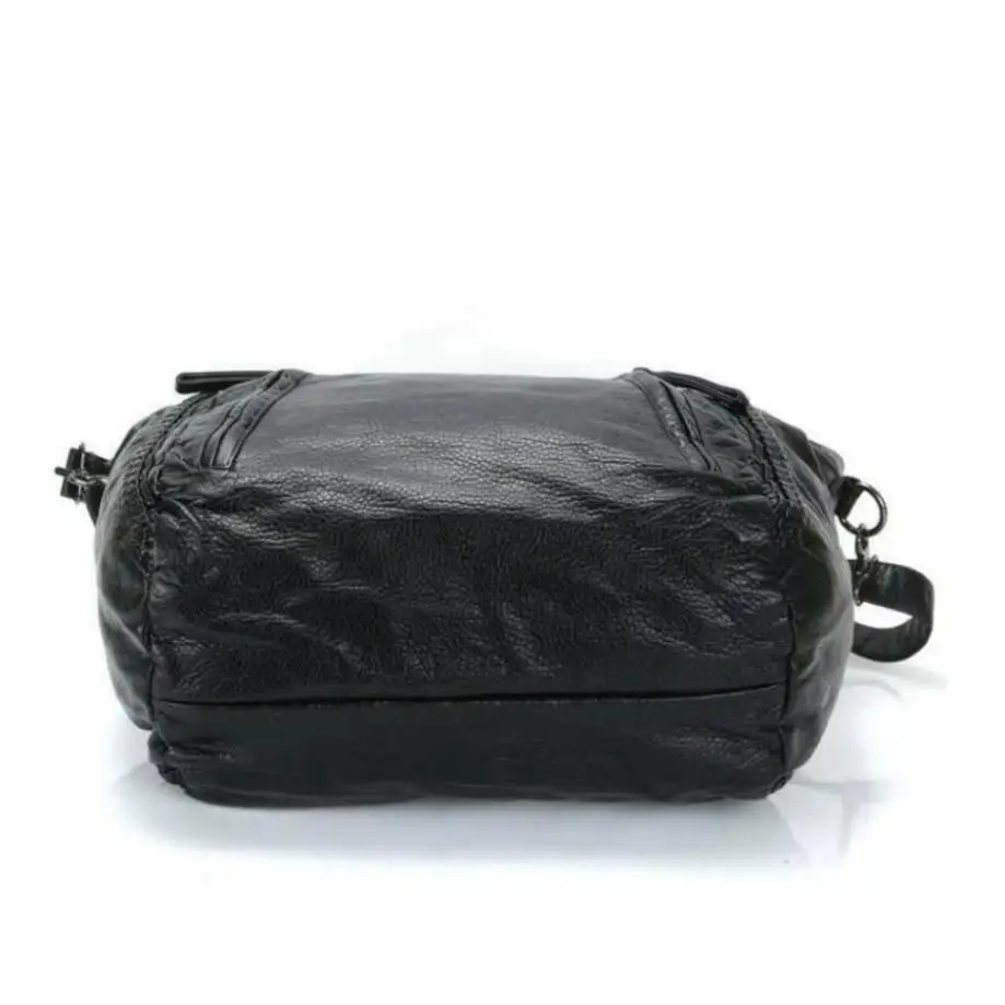 1 Pcs Spring/Summer New One Shoulder Large Bag Korean Version Washed Leather Women's Versatile Woven Handheldp