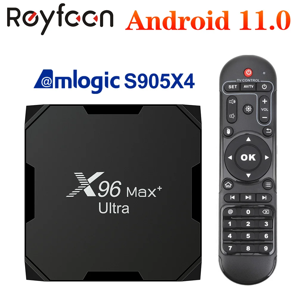 X96 Max Plus Ultra TV Box Android 11 Amlogic S905X4 4G 64G Support