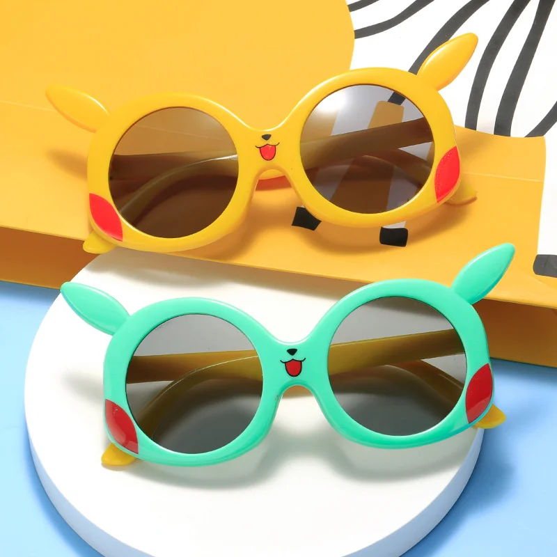 

[TAKARA TOMY] Pokemon Pikachu Cartoon Cute Kids’ Sunglasses Fashion Trend UV Protection Boys and Girls Sun-Shade Glasses A221222