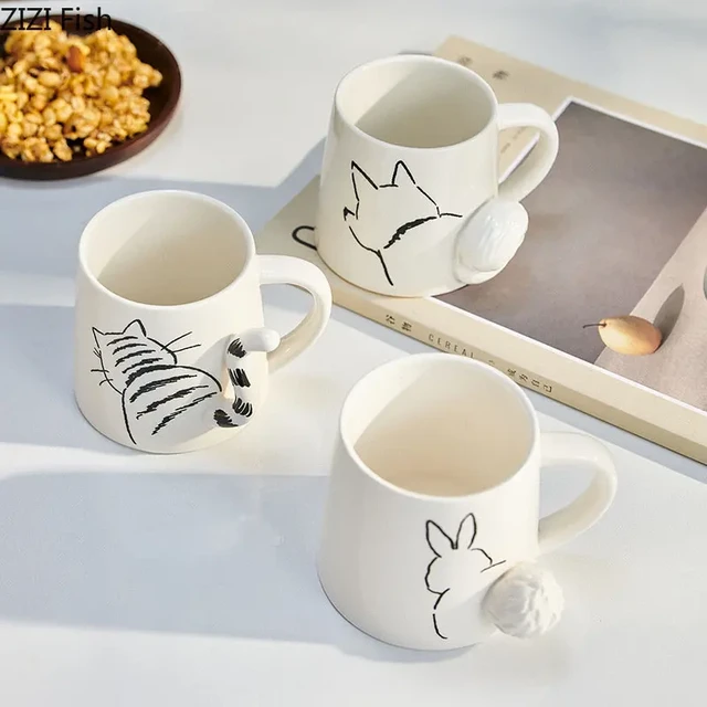 Buy Wholesale China 2021 Newly Design Cute Animal Irregular Ceramic Coffee  Tea Mug With Spoon & Animal Ceramic Mug at USD 0.8