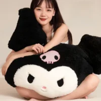 Big Size Sanrio Kuromi Back Cushion Comfortable Cuddly Pillow Sofa Bed Decor Pillow Very Soft Sleeping Pillow Gifts Girl 1